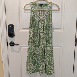 Sleeveless Damask dress